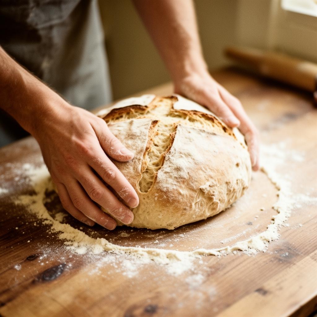 Baker at work in the Nouvé kitchen